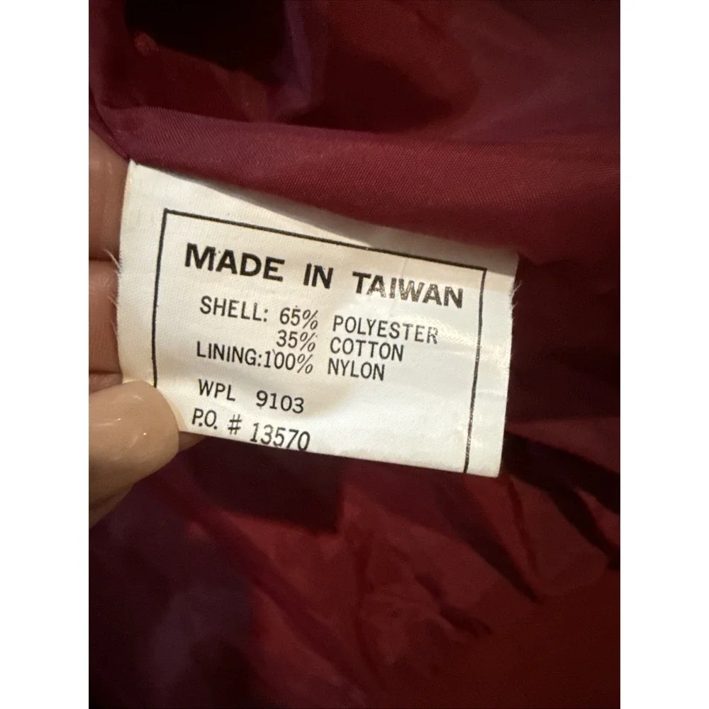 VTG Field Stream Burgundy Bomber Coat Plaid Lined Mens 2XLT Racer Jacket